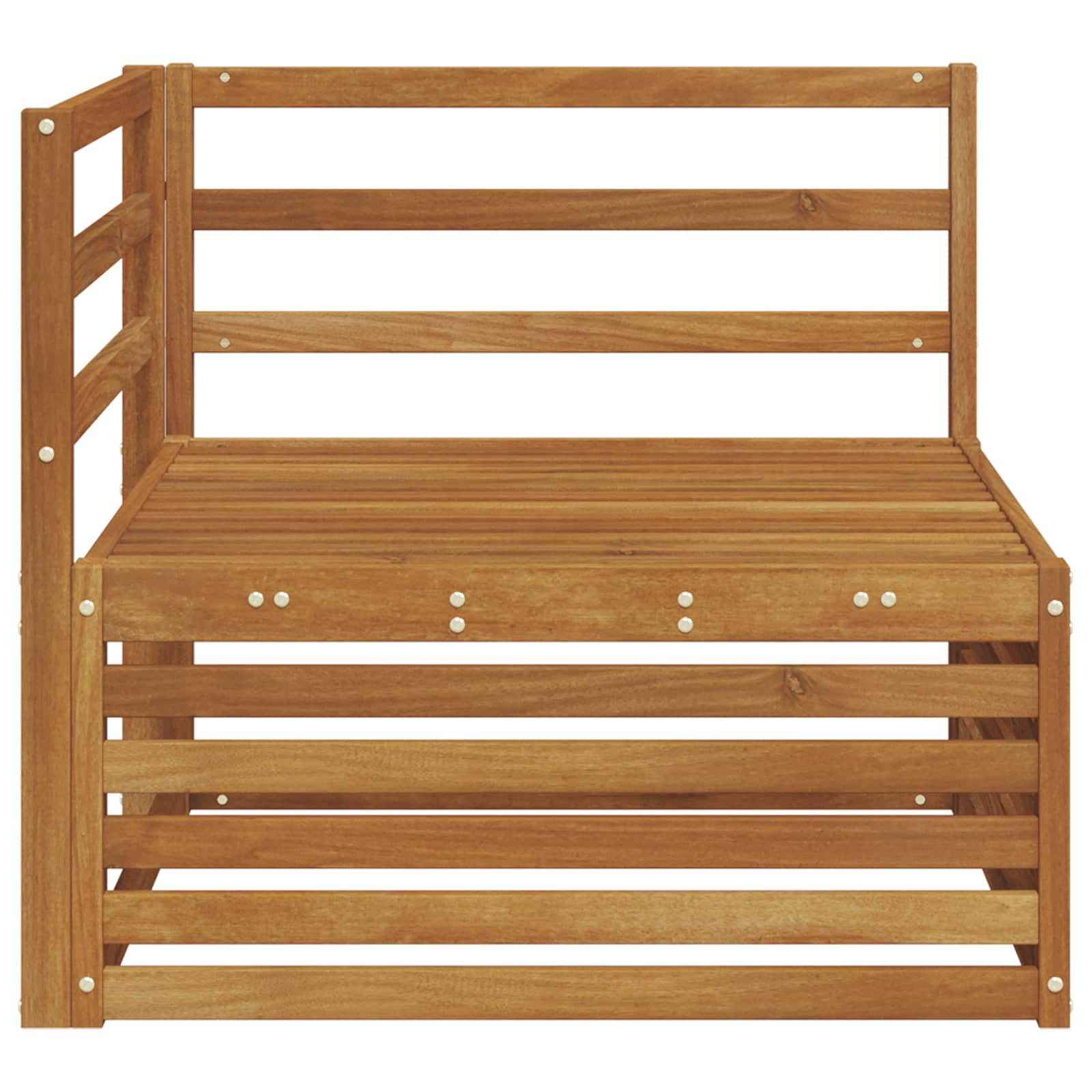 vidaXL Sofa narożna na zewnątrz Lite Drewno Akacji Naturalny