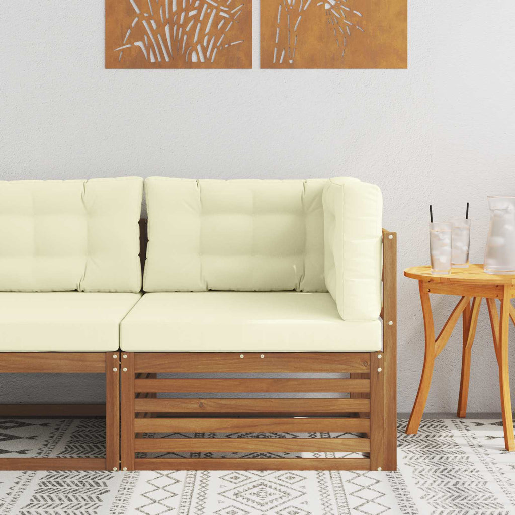 vidaXL Sofa narożna na zewnątrz Lite Drewno Akacji Naturalny