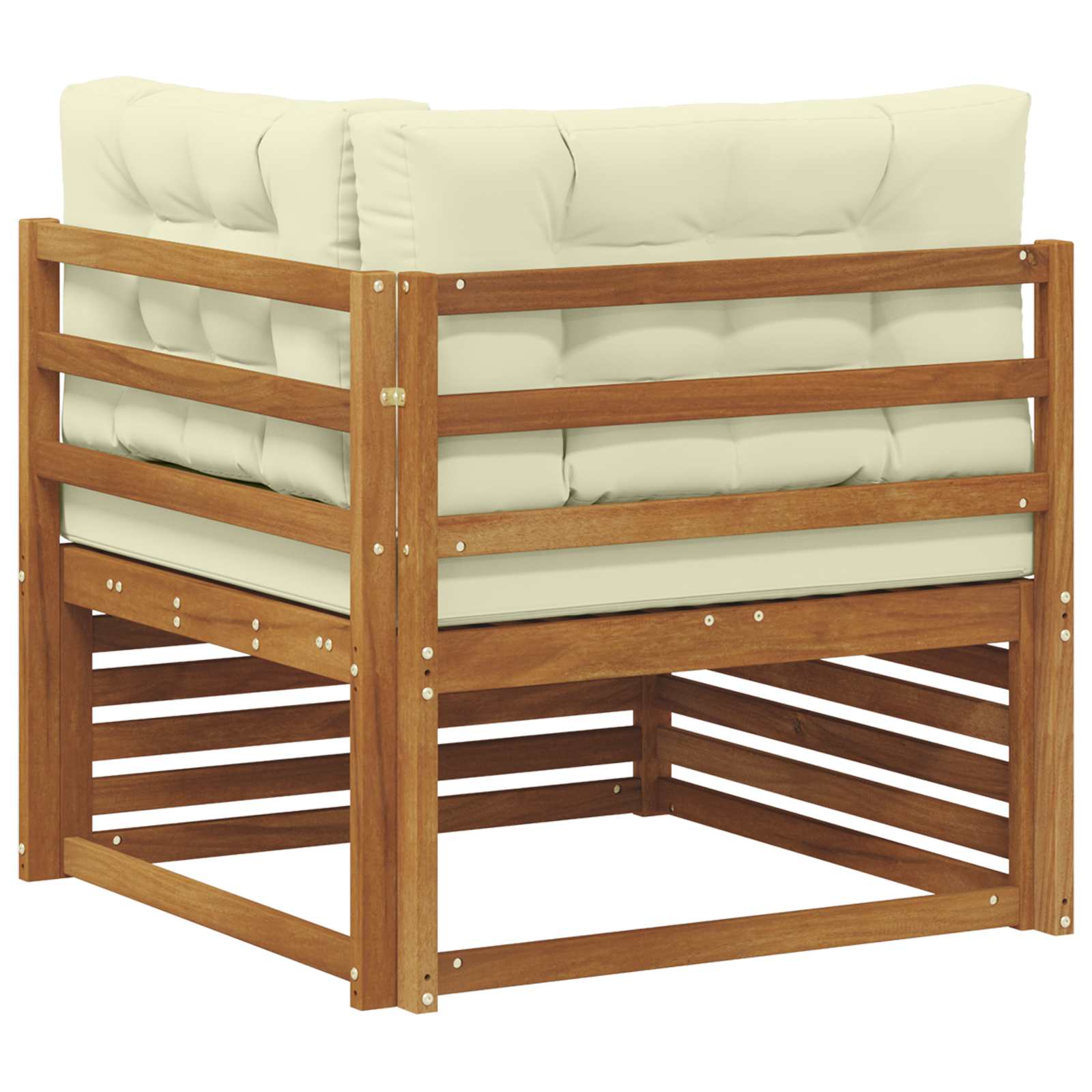 vidaXL Sofa narożna na zewnątrz Lite Drewno Akacji Naturalny