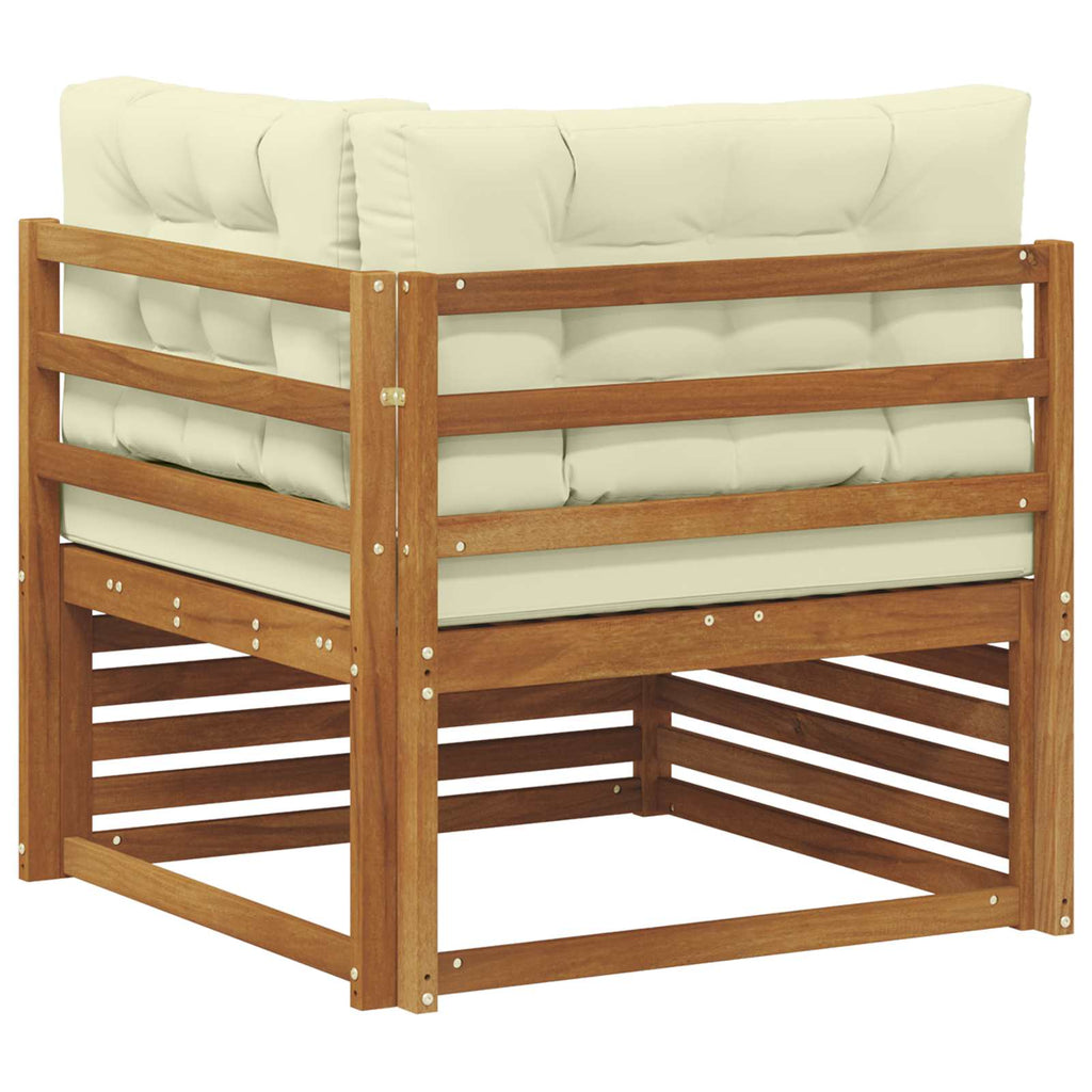 vidaXL Sofa narożna na zewnątrz Lite Drewno Akacji Naturalny