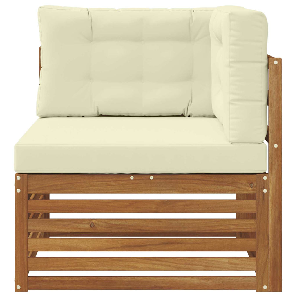 vidaXL Sofa narożna na zewnątrz Lite Drewno Akacji Naturalny