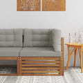 vidaXL Sofa narożna na zewnątrz Lite Drewno Akacji Naturalny