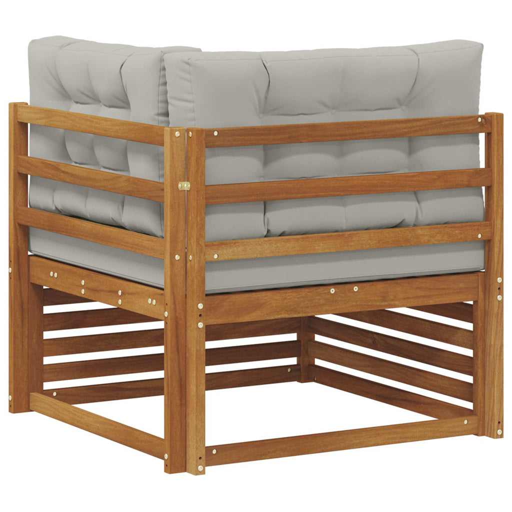 vidaXL Sofa narożna na zewnątrz Lite Drewno Akacji Naturalny