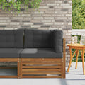 vidaXL Sofa narożna na zewnątrz Lite Drewno Akacji Naturalny