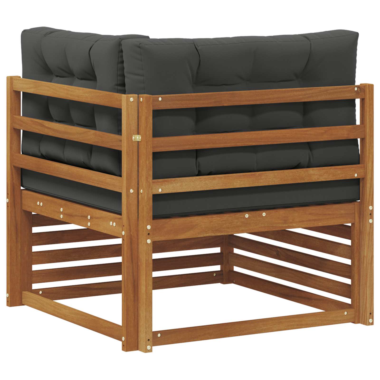 vidaXL Sofa narożna na zewnątrz Lite Drewno Akacji Naturalny