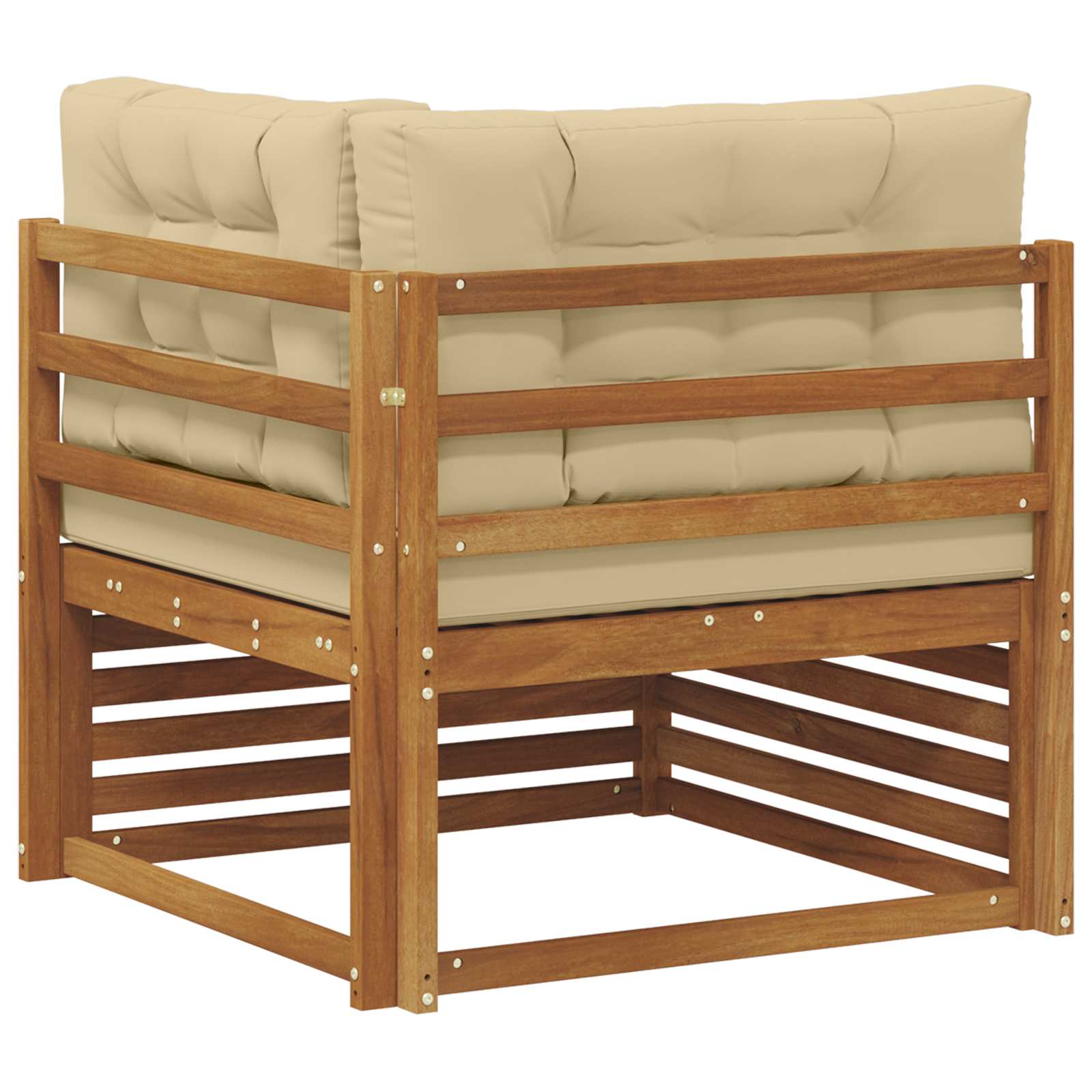 vidaXL Sofa narożna na zewnątrz Lite Drewno Akacji Naturalny