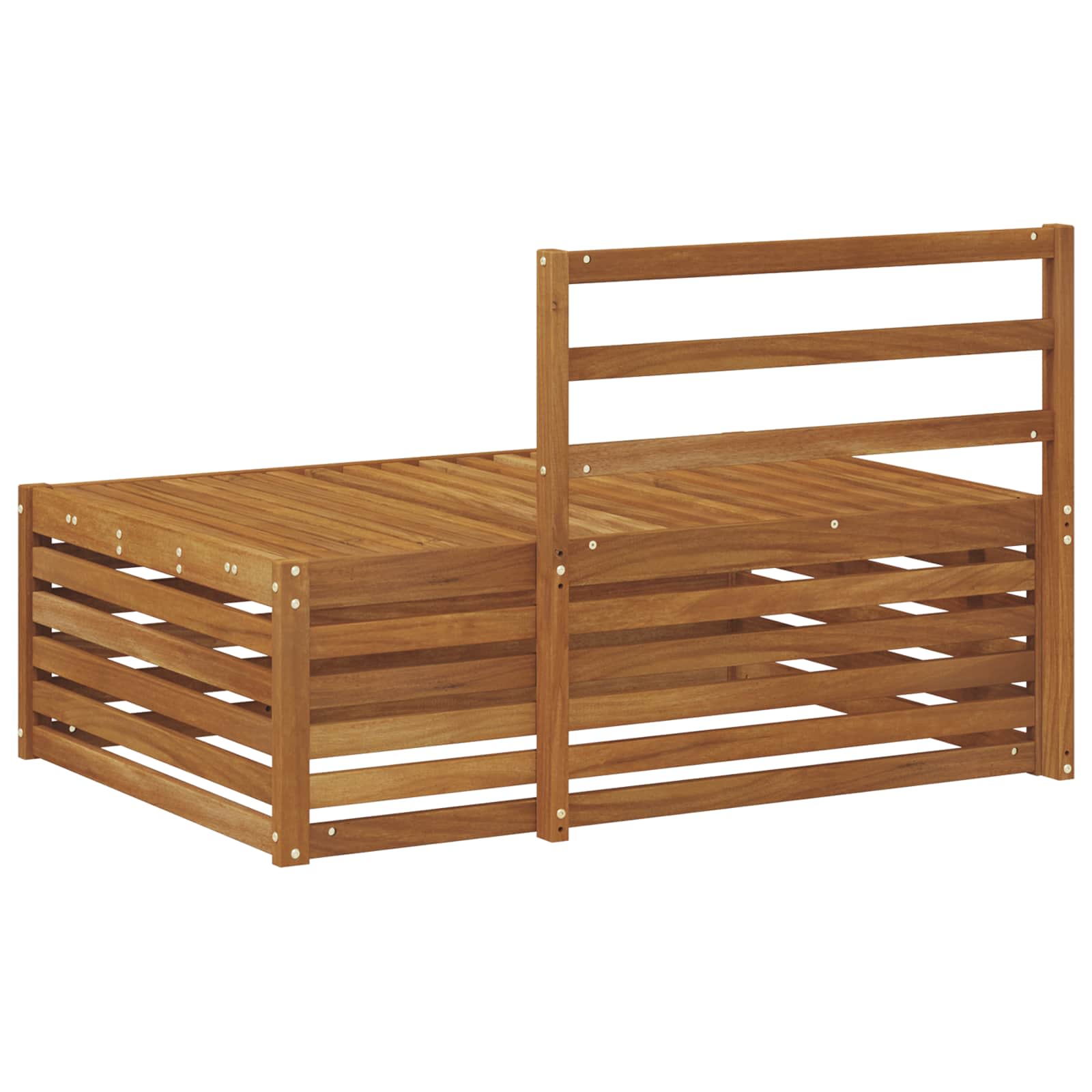 vidaXL Sofa końcowa na zewnątrz Naturalny 115 x 83 x 73 cm