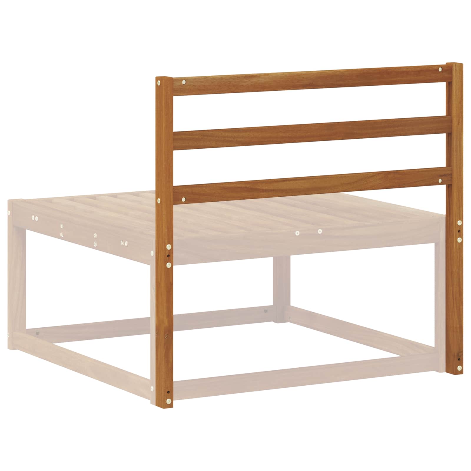 vidaXL Oparcie Brązowy 79 x 4 x 73 cm Materiał drewnopochodny
