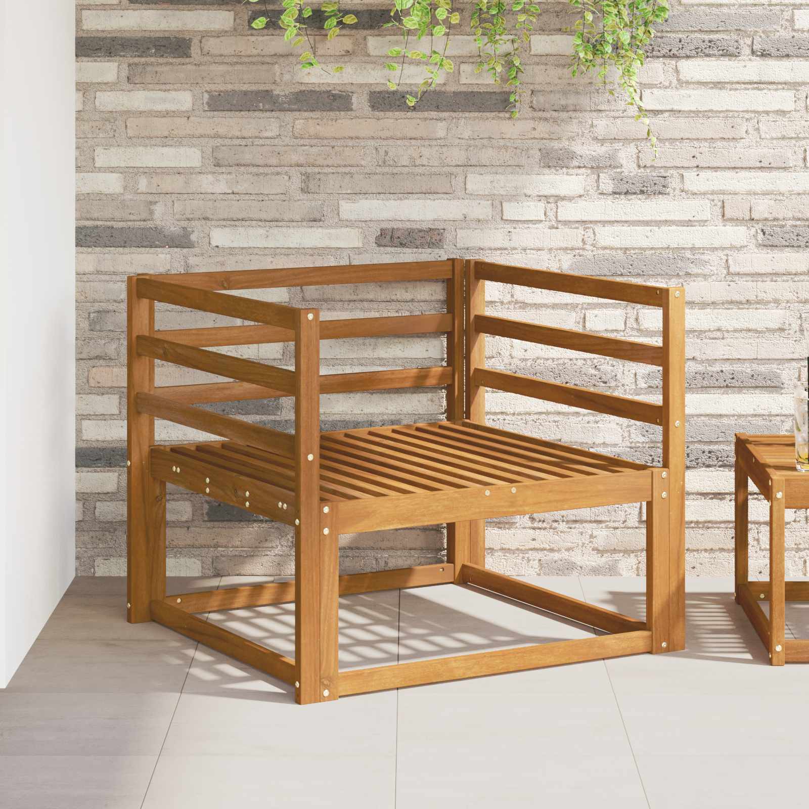 vidaXL Podłokietnik 2 pcs naturalny 79 x 4 x 73 cm Lite Drewno Akacji