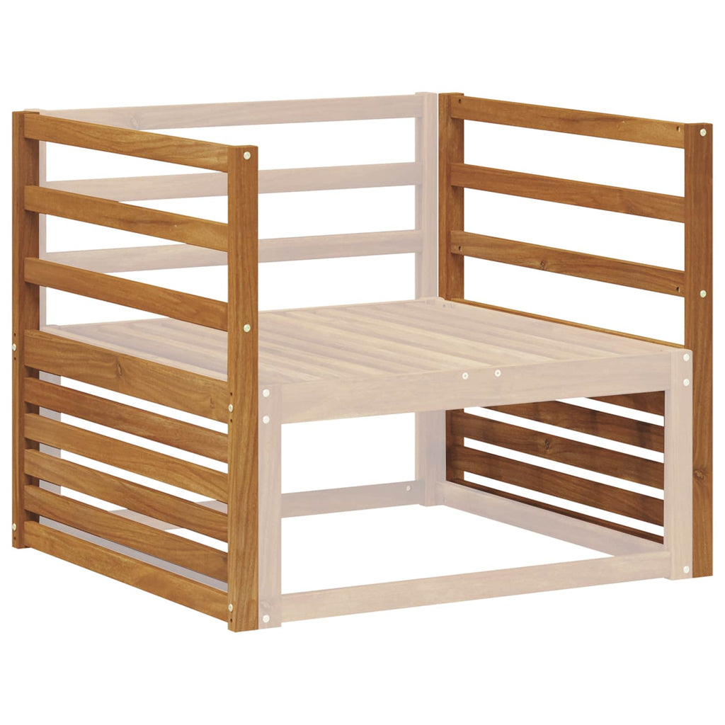 vidaXL Podłokietnik 2 szt. naturalny 79 x 4 x 73 cm Lite Drewno Akacji