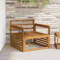 vidaXL Podłokietnik 2 szt. naturalny 79 x 6 x 61 cm Lite Drewno Akacji