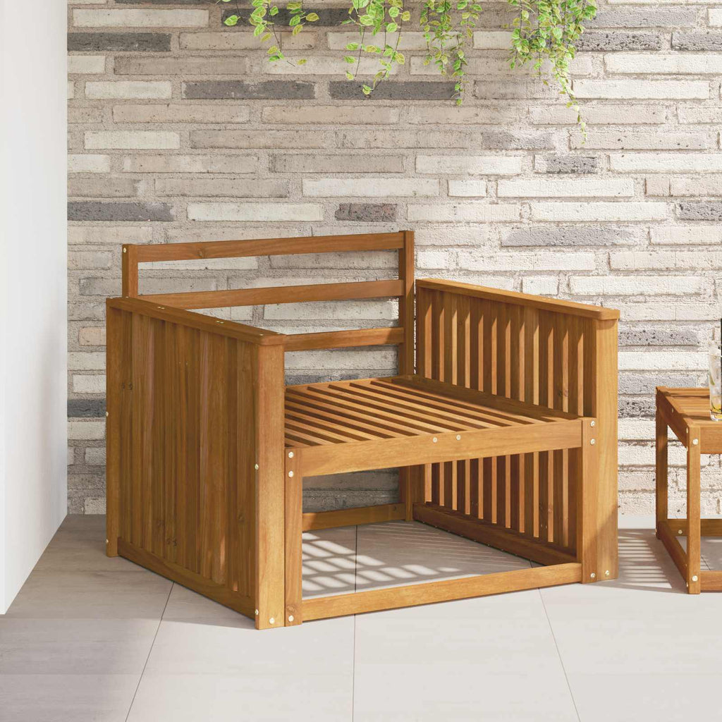 vidaXL Podłokietnik 2 szt. naturalny 80 x 6 x 61 cm Lite Drewno Akacji