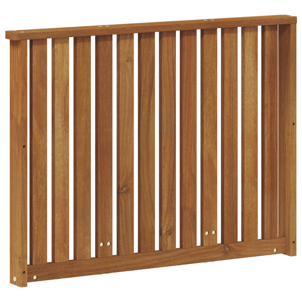 vidaXL Podłokietnik 2 szt. naturalny 80 x 6 x 61 cm Lite Drewno Akacji