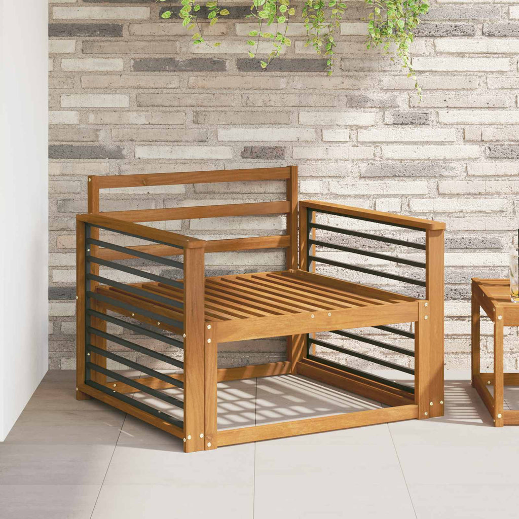 vidaXL Podłokietnik 2 szt. naturalny 80 x 6 x 61 cm Lite Drewno Akacji