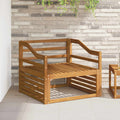 vidaXL Podłokietniki 2 pcs Brązowy 79 x 4 x 73 cm