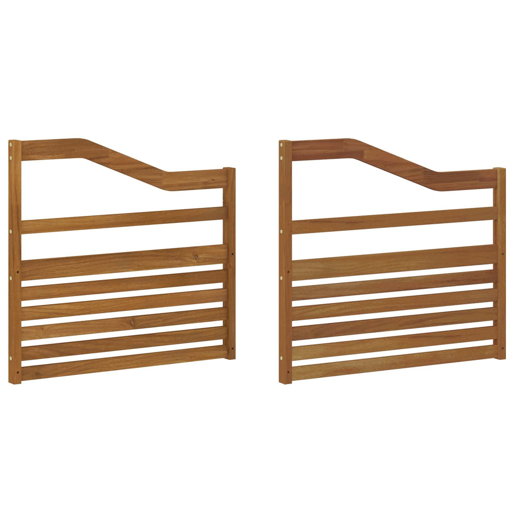 vidaXL Podłokietniki 2 pcs Brązowy 79 x 4 x 73 cm