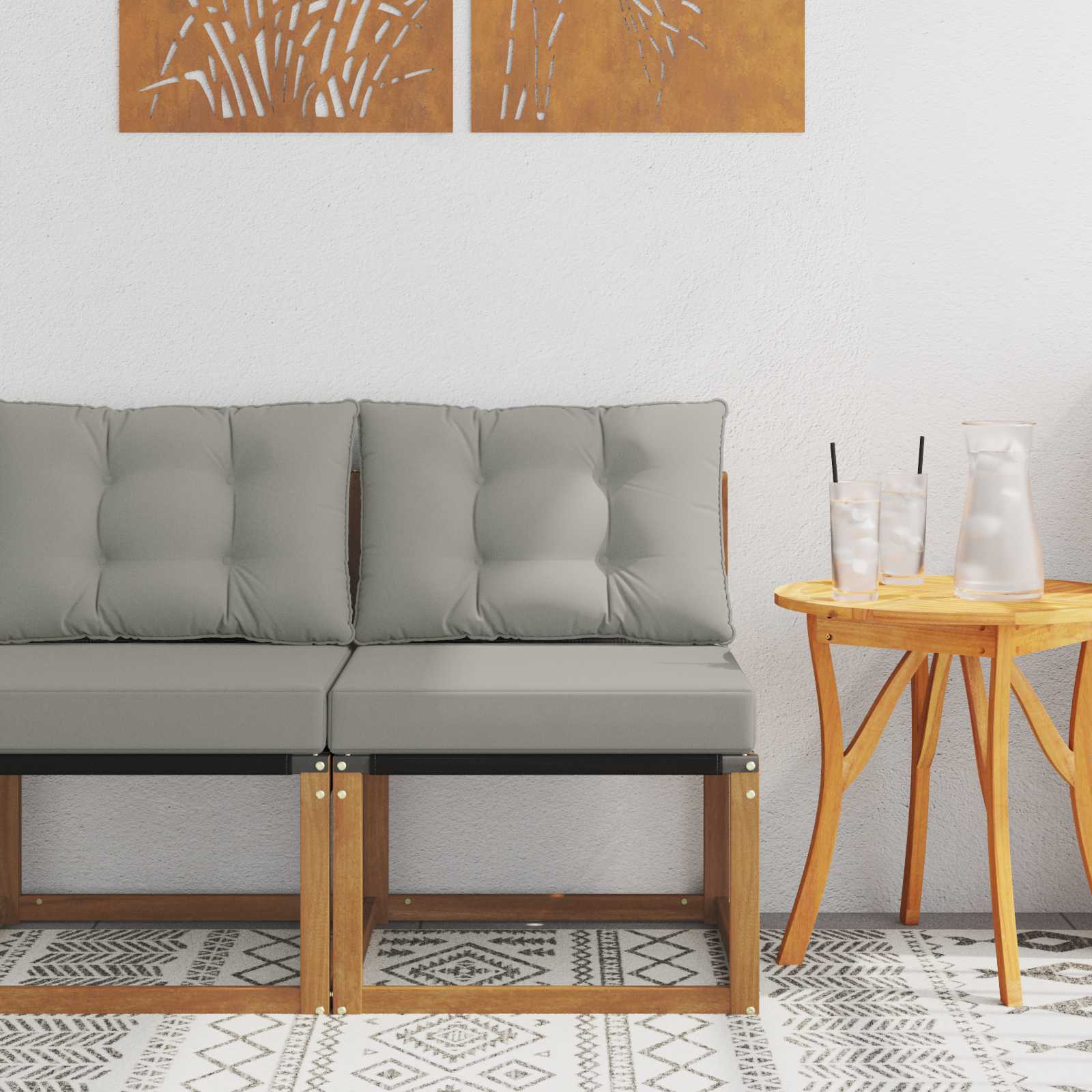 vidaXL Sofa środkowa na zewnątrz