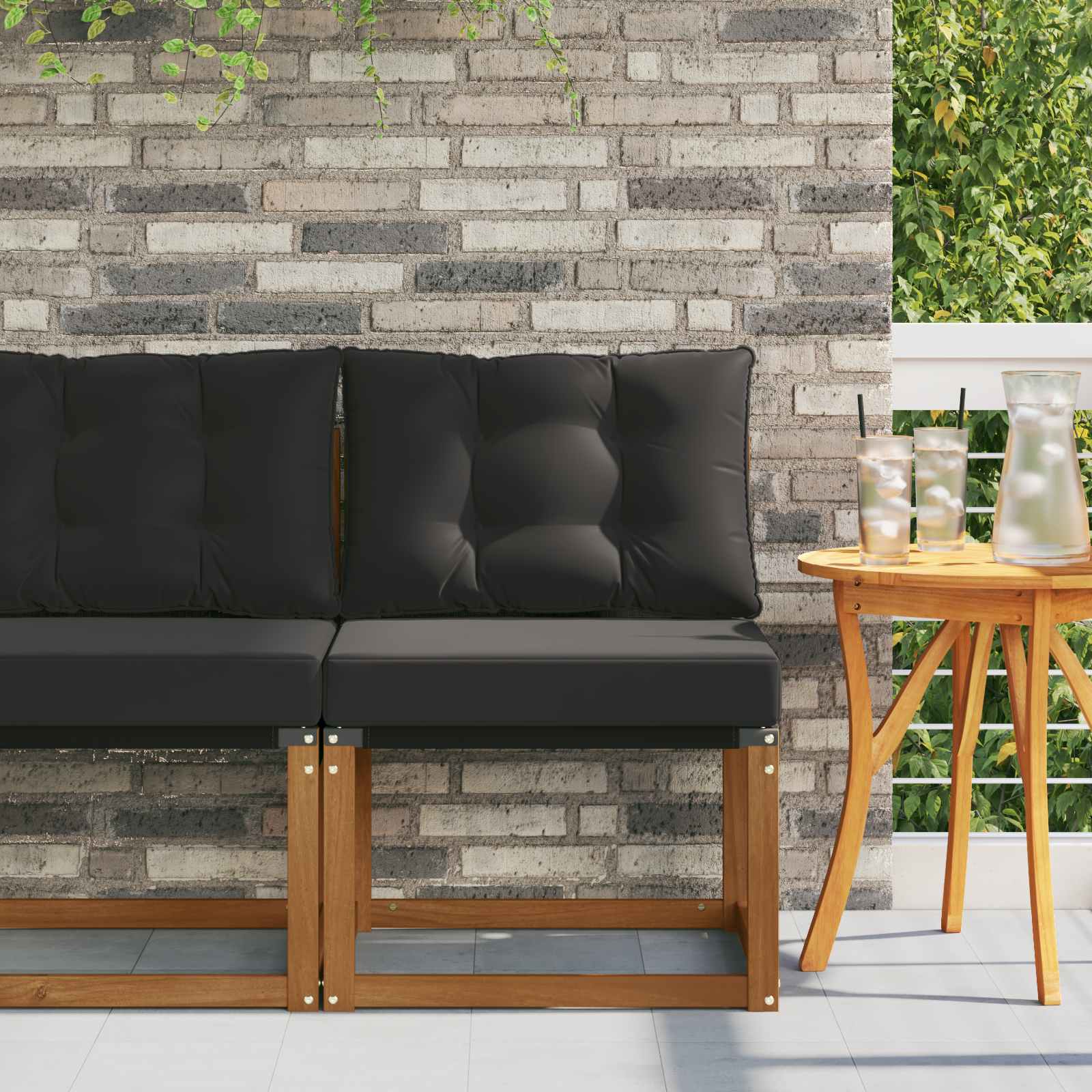vidaXL Sofa środkowa na zewnątrz