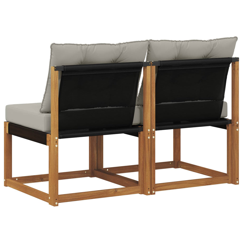 vidaXL 2 Sztuka Sofa środkowa na zewnątrz