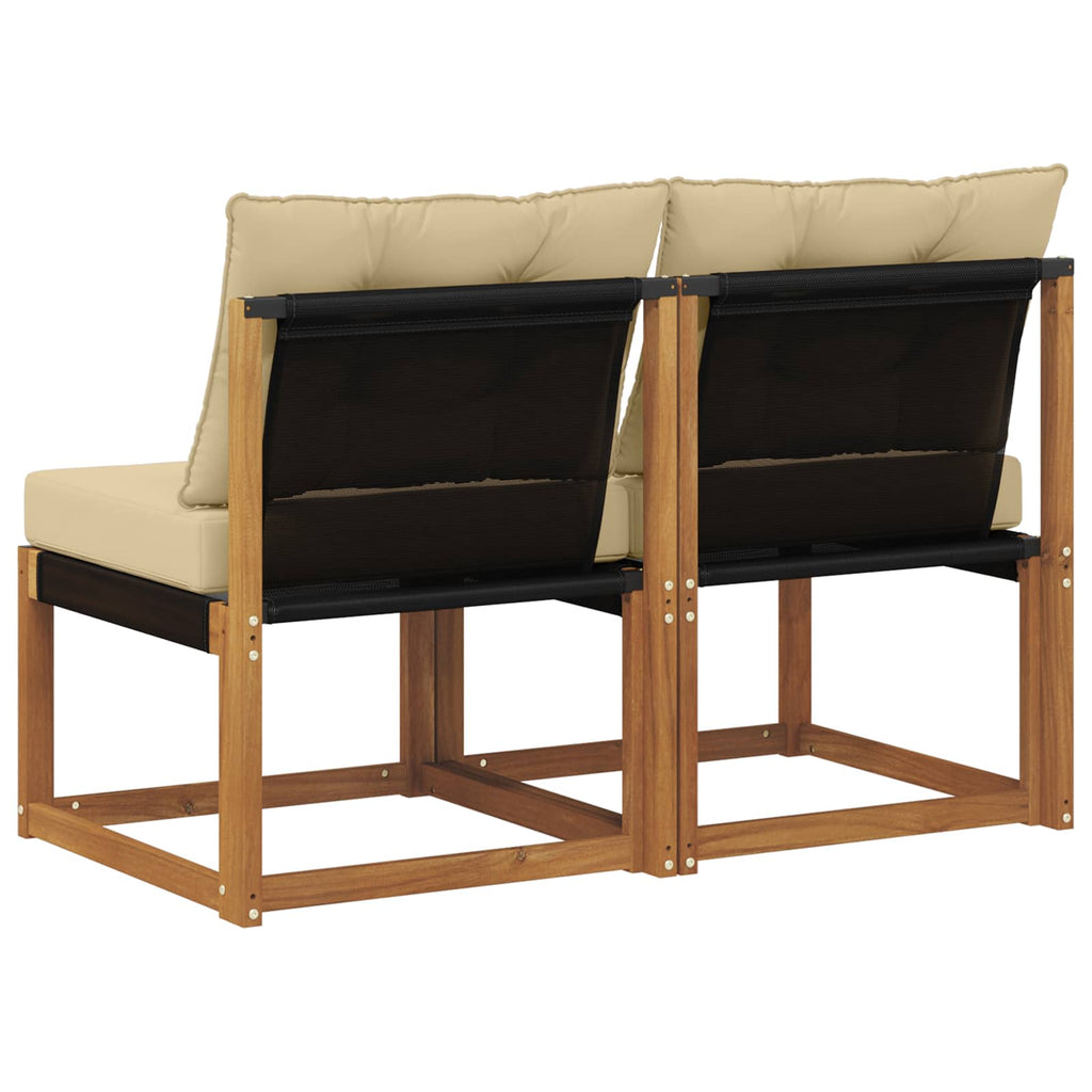 vidaXL 2 Sztuka Sofa środkowa na zewnątrz
