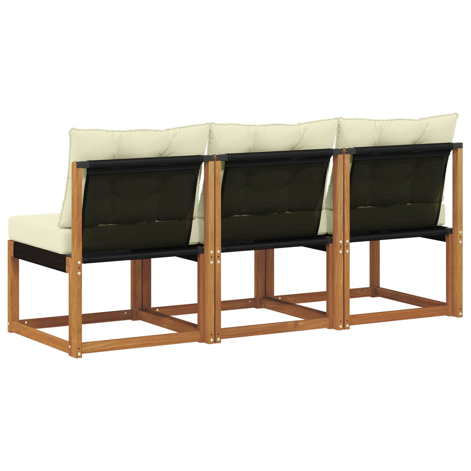 vidaXL 3 Sztuka Sofa środkowa na zewnątrz