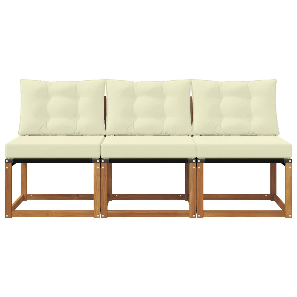 vidaXL 3 Sztuka Sofa środkowa na zewnątrz