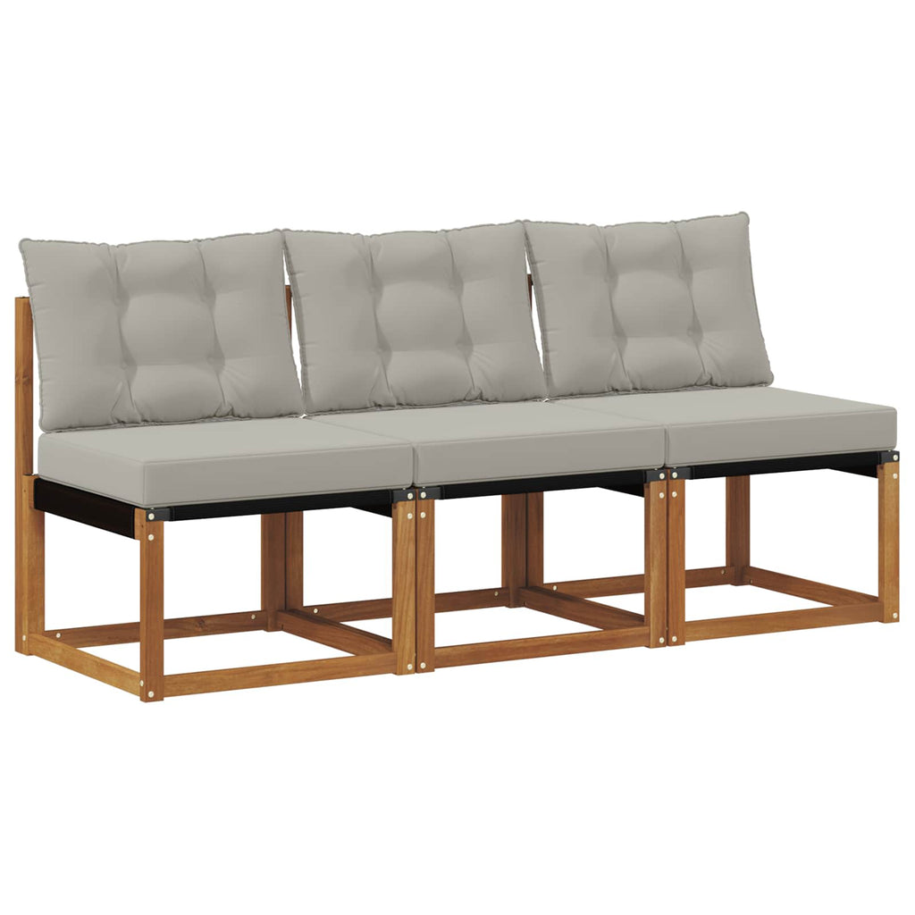 vidaXL 3 Sztuka Sofa środkowa na zewnątrz