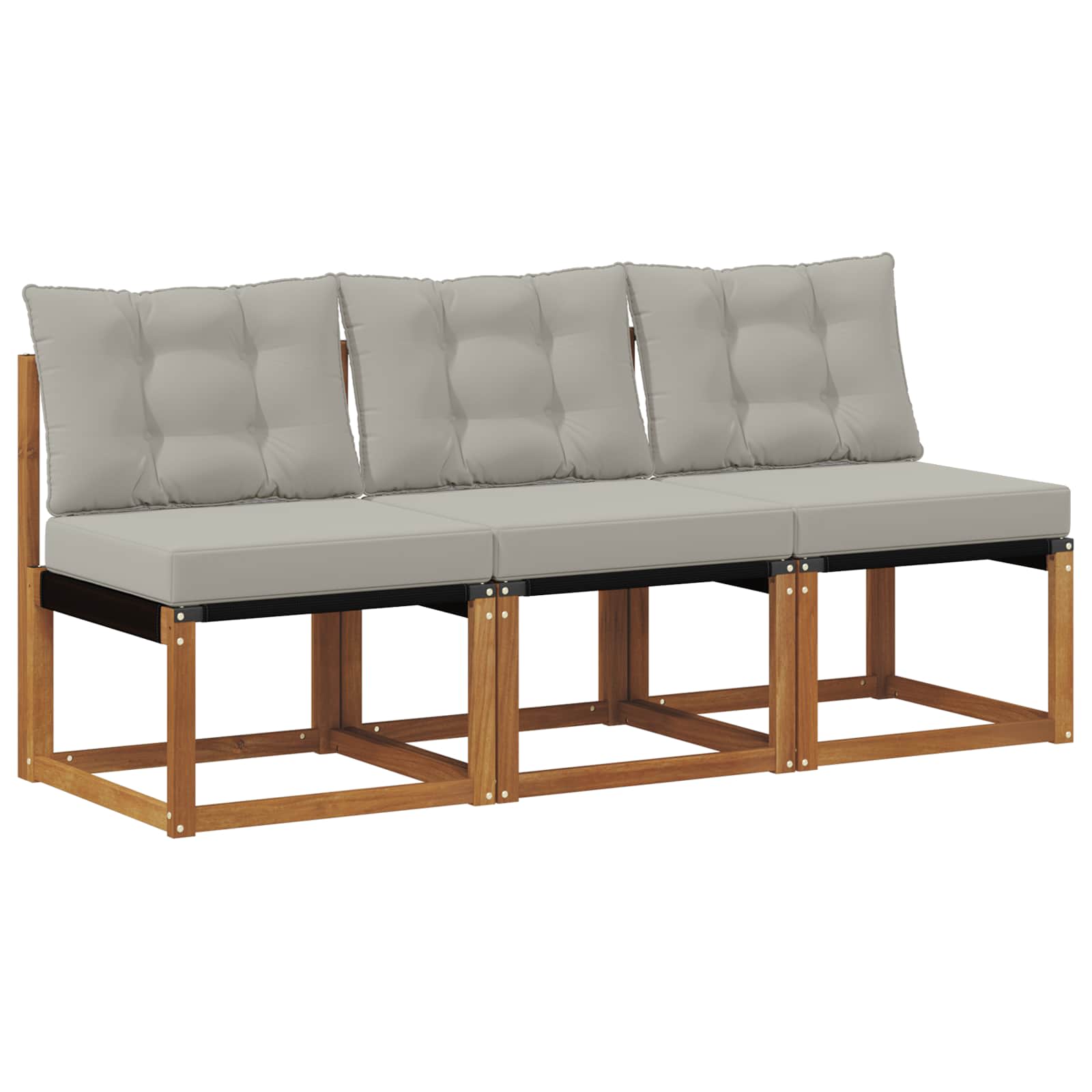 vidaXL 3 Sztuka Sofa środkowa na zewnątrz