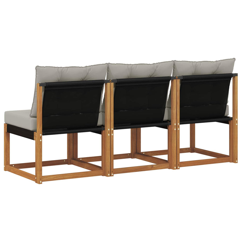vidaXL 3 Sztuka Sofa środkowa na zewnątrz
