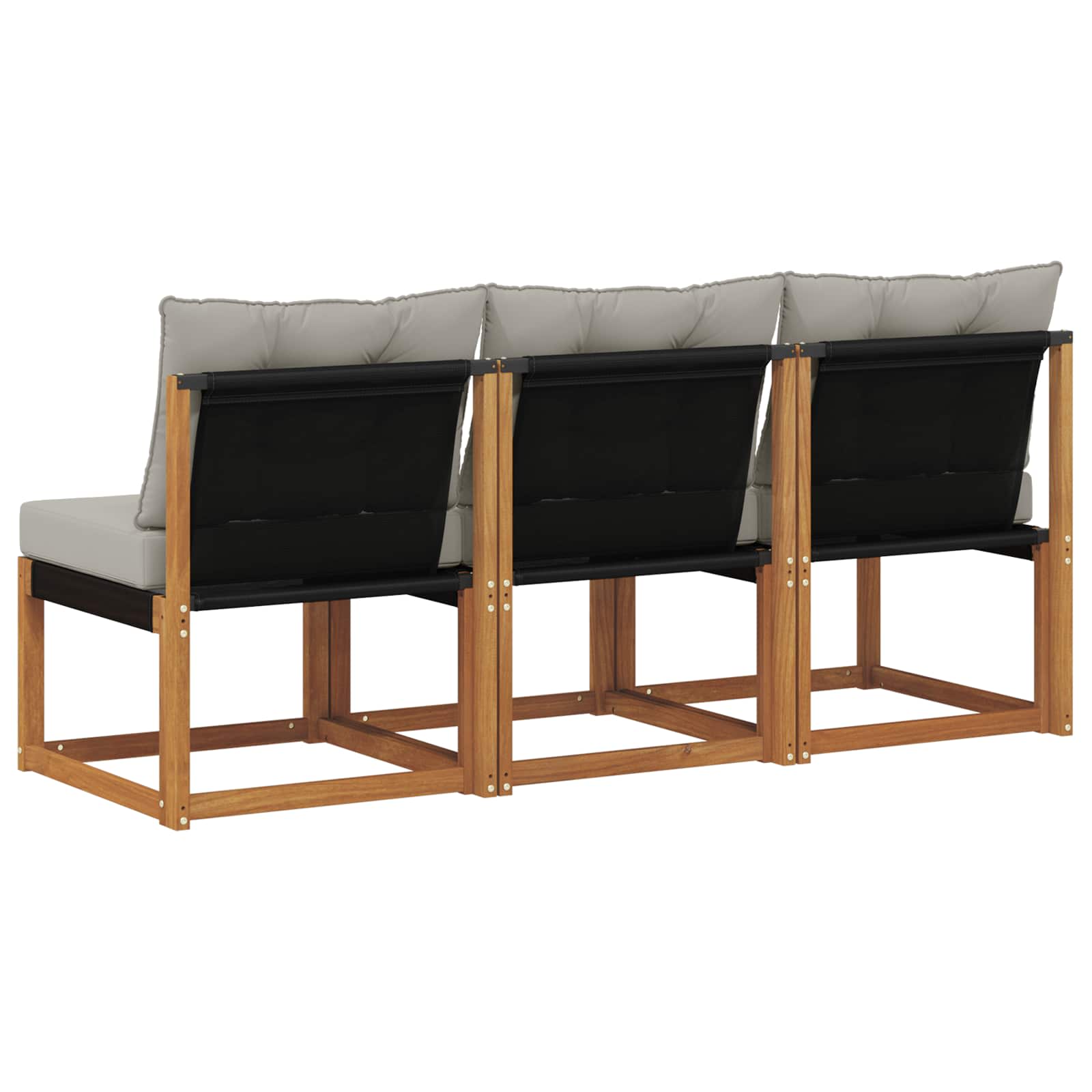vidaXL 3 Sztuka Sofa środkowa na zewnątrz