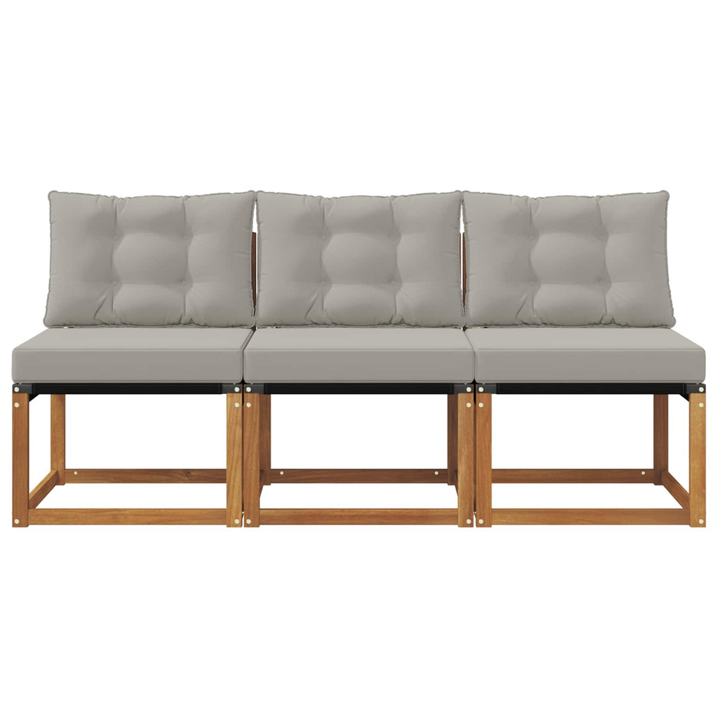 vidaXL 3 Sztuka Sofa środkowa na zewnątrz