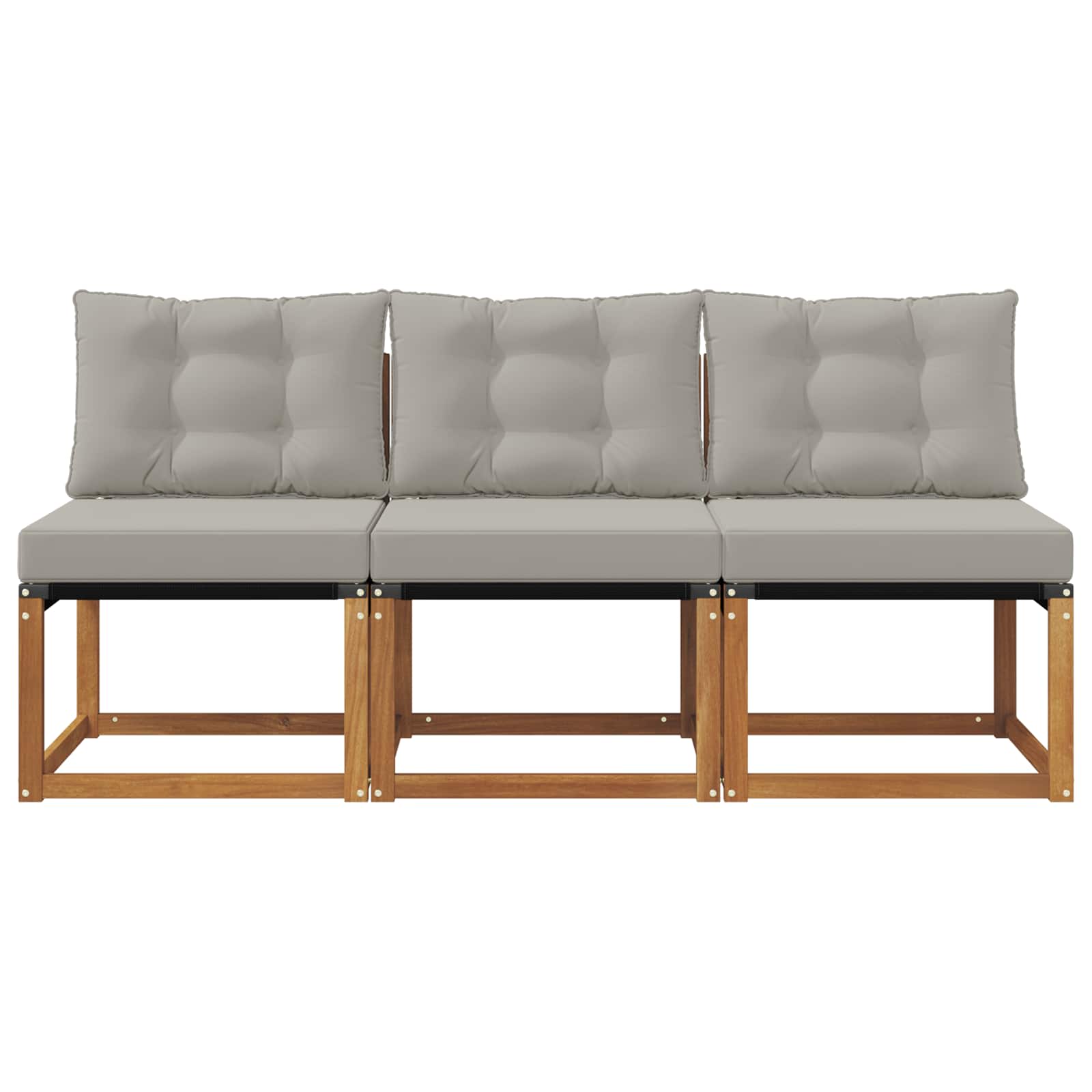 vidaXL 3 Sztuka Sofa środkowa na zewnątrz