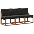 vidaXL 3 Sztuka Sofa środkowa na zewnątrz