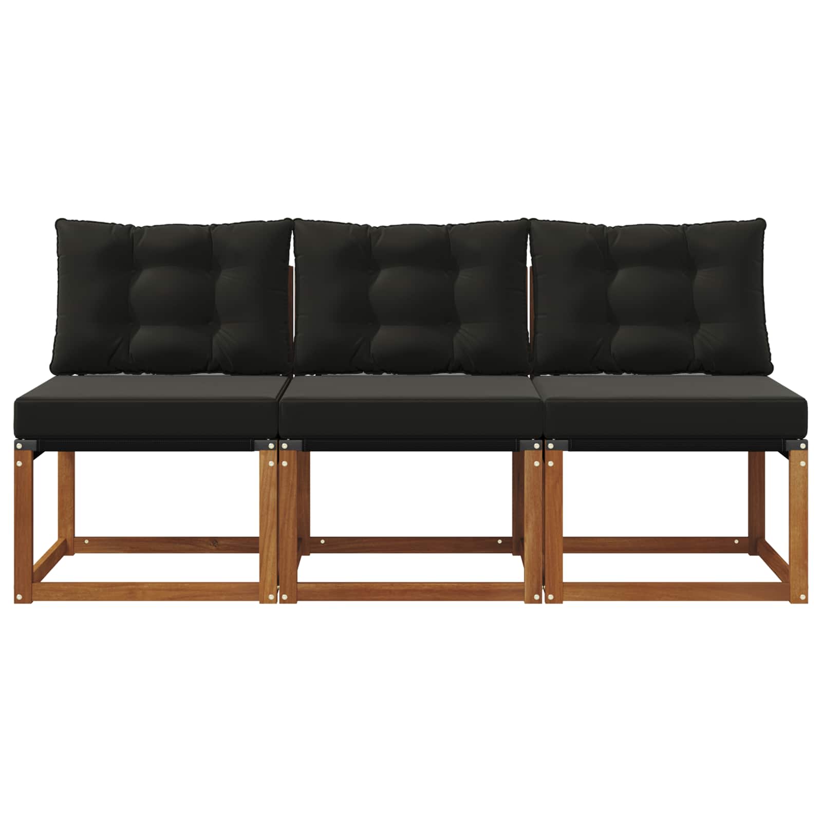 vidaXL 3 Sztuka Sofa środkowa na zewnątrz