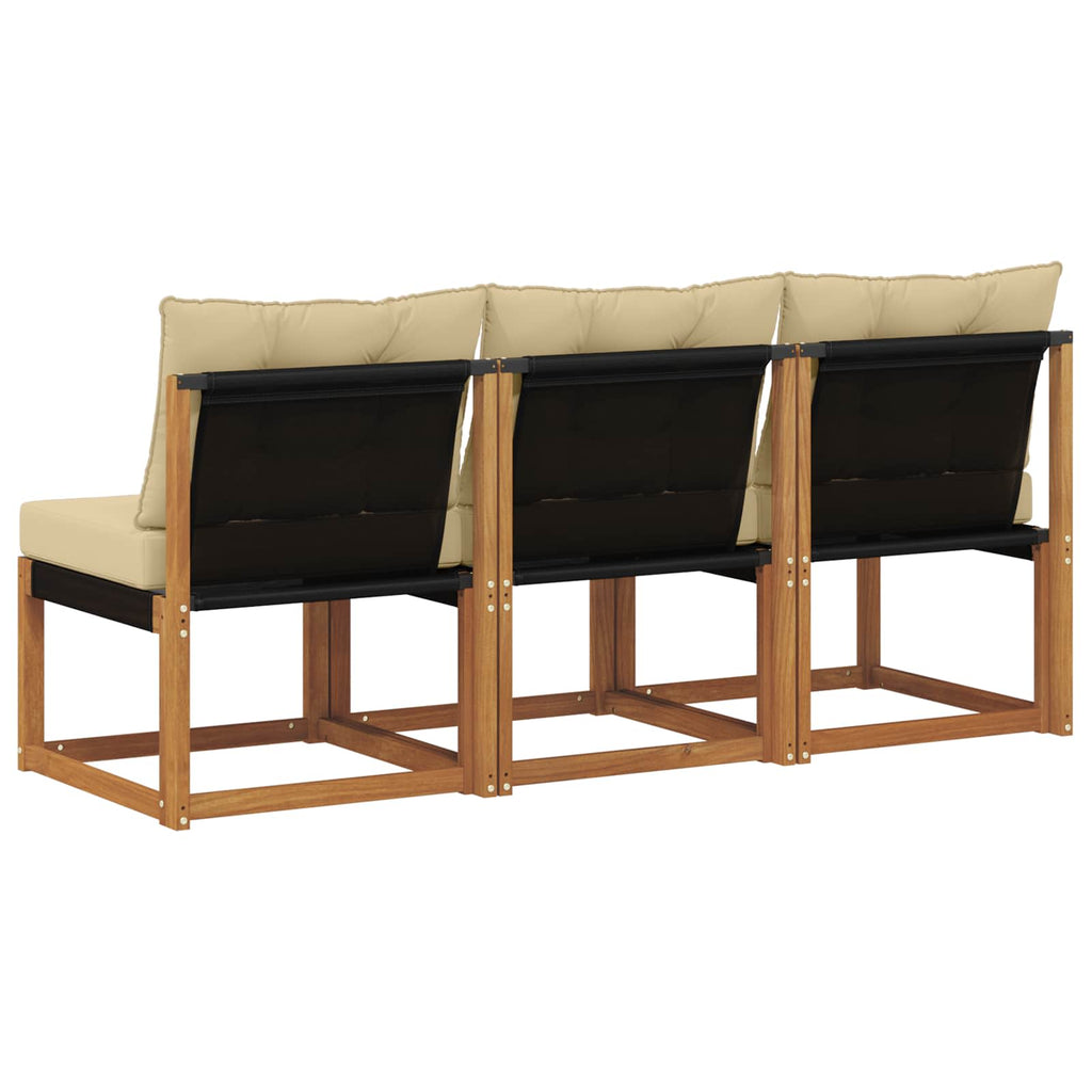 vidaXL 3 Sztuka Sofa środkowa na zewnątrz