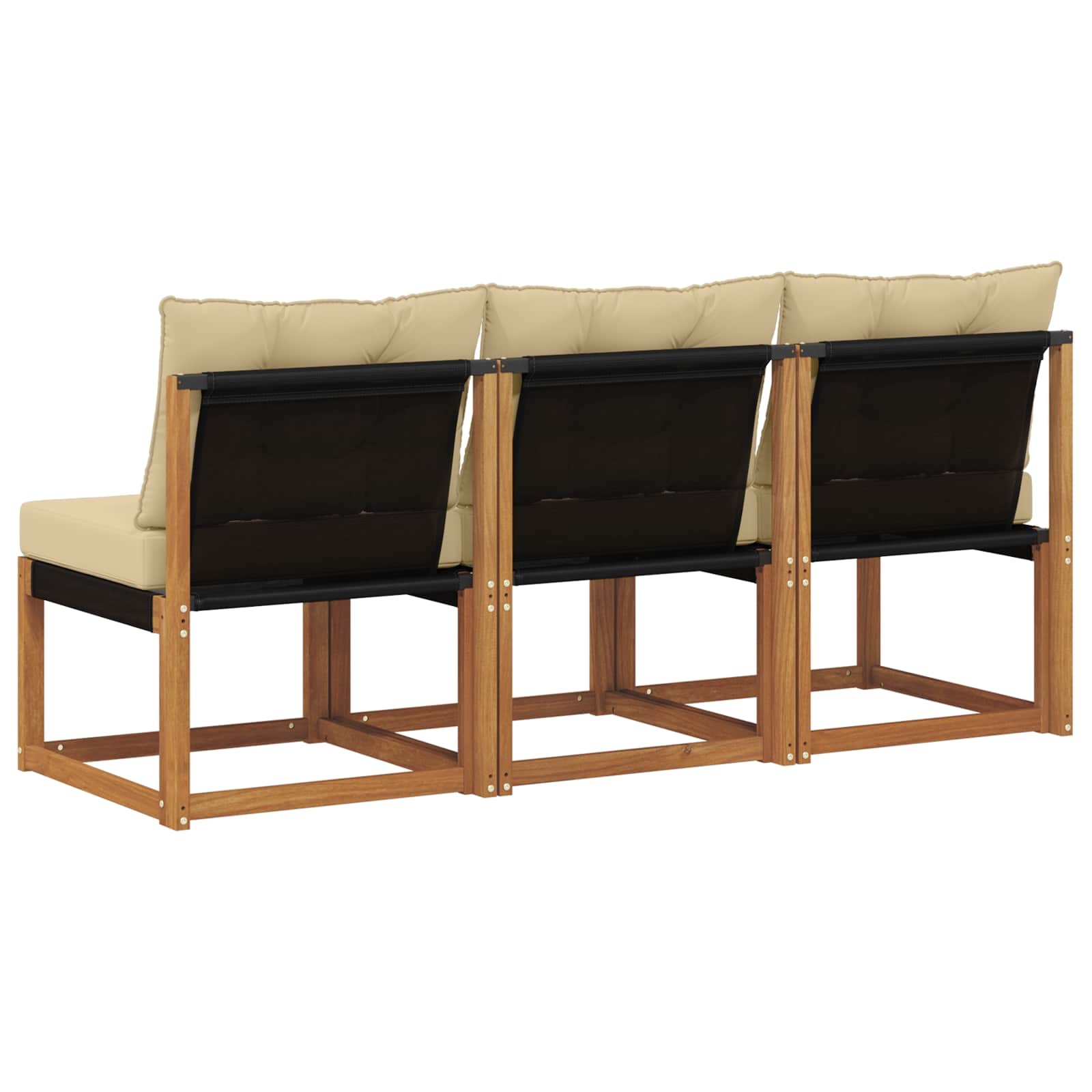 vidaXL 3 Sztuka Sofa środkowa na zewnątrz