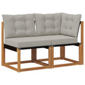 vidaXL Modułowa sofa na zewnątrz z poduszką 2 Sztuka Naturalny