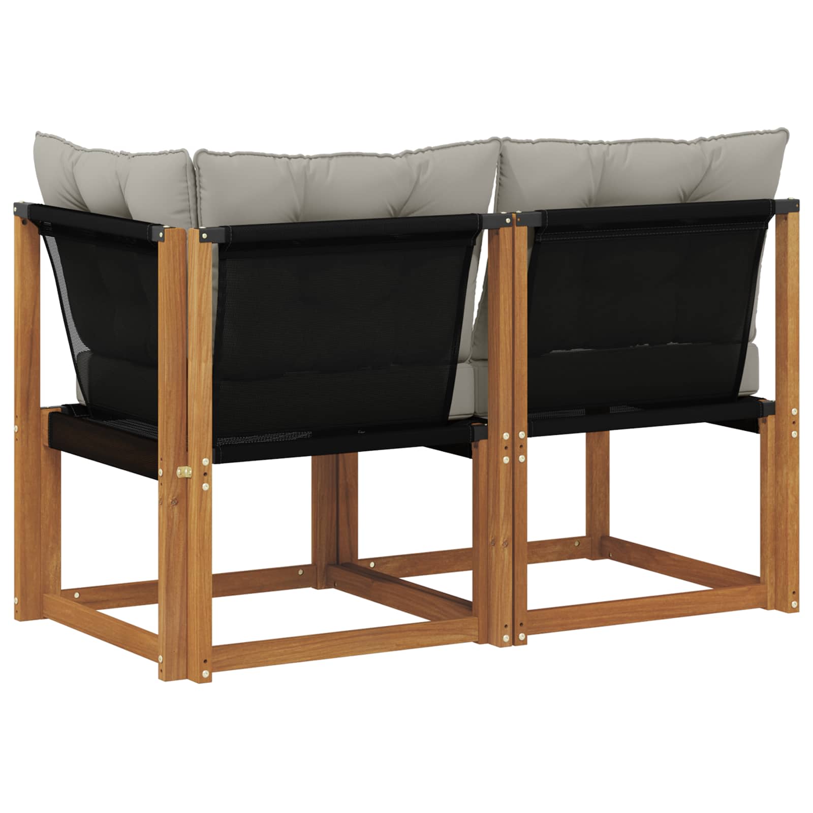 vidaXL Modułowa sofa na zewnątrz z poduszką 2 Sztuka Naturalny