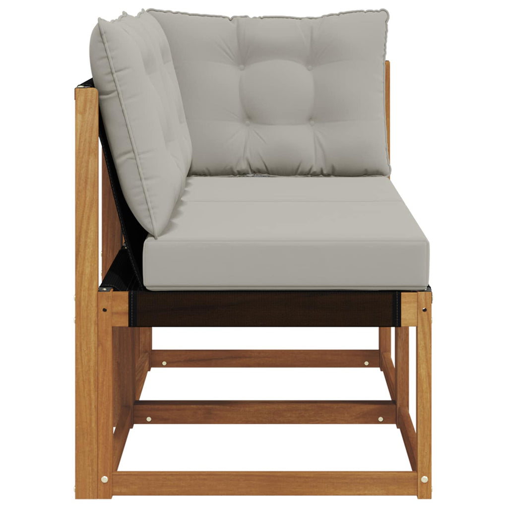 vidaXL Modułowa sofa na zewnątrz z poduszką 2 Sztuka Naturalny