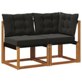 vidaXL Modułowa sofa na zewnątrz z poduszką 2 Sztuka Naturalny