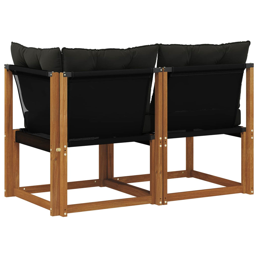 vidaXL Modułowa sofa na zewnątrz z poduszką 2 Sztuka Naturalny