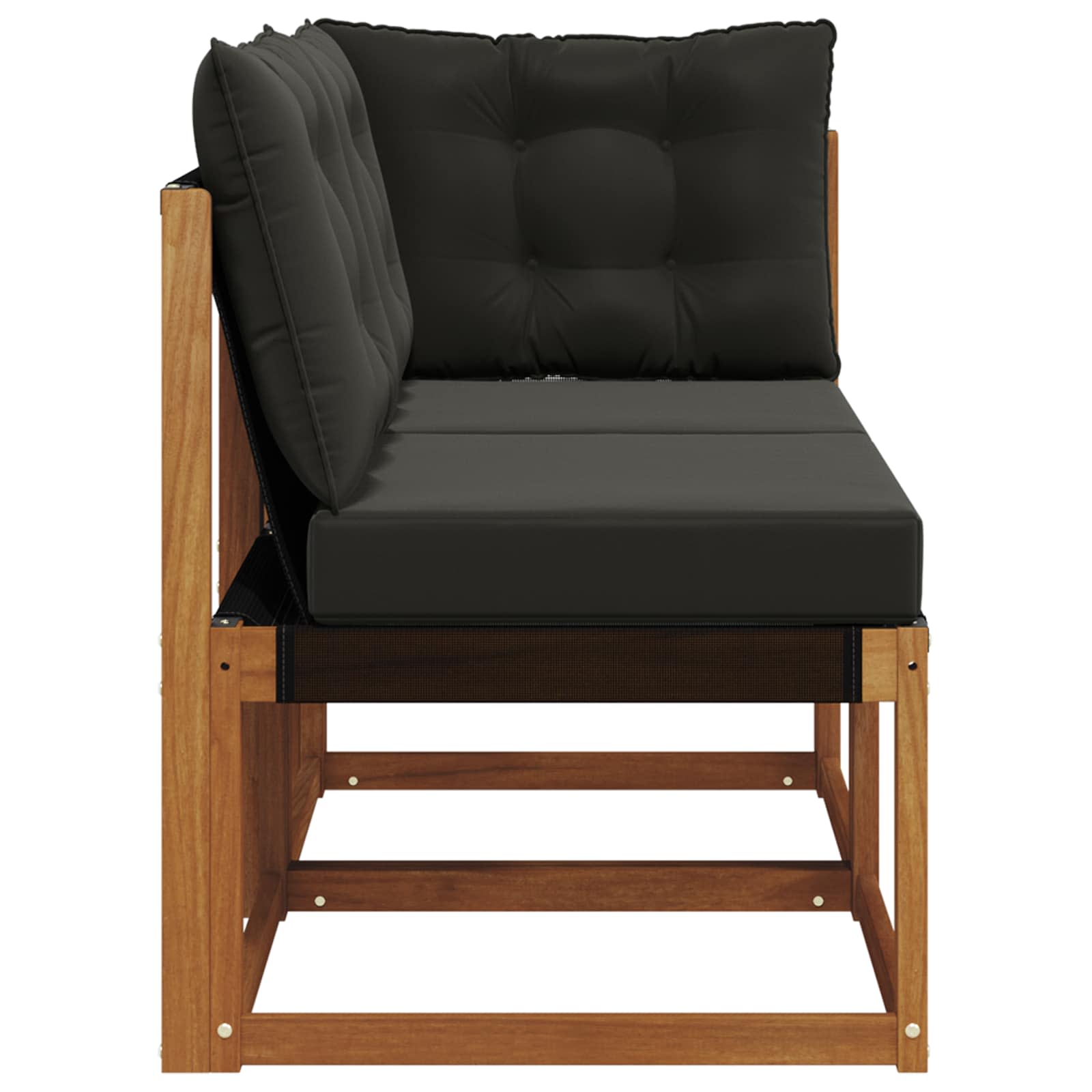 vidaXL Modułowa sofa na zewnątrz z poduszką 2 Sztuka Naturalny