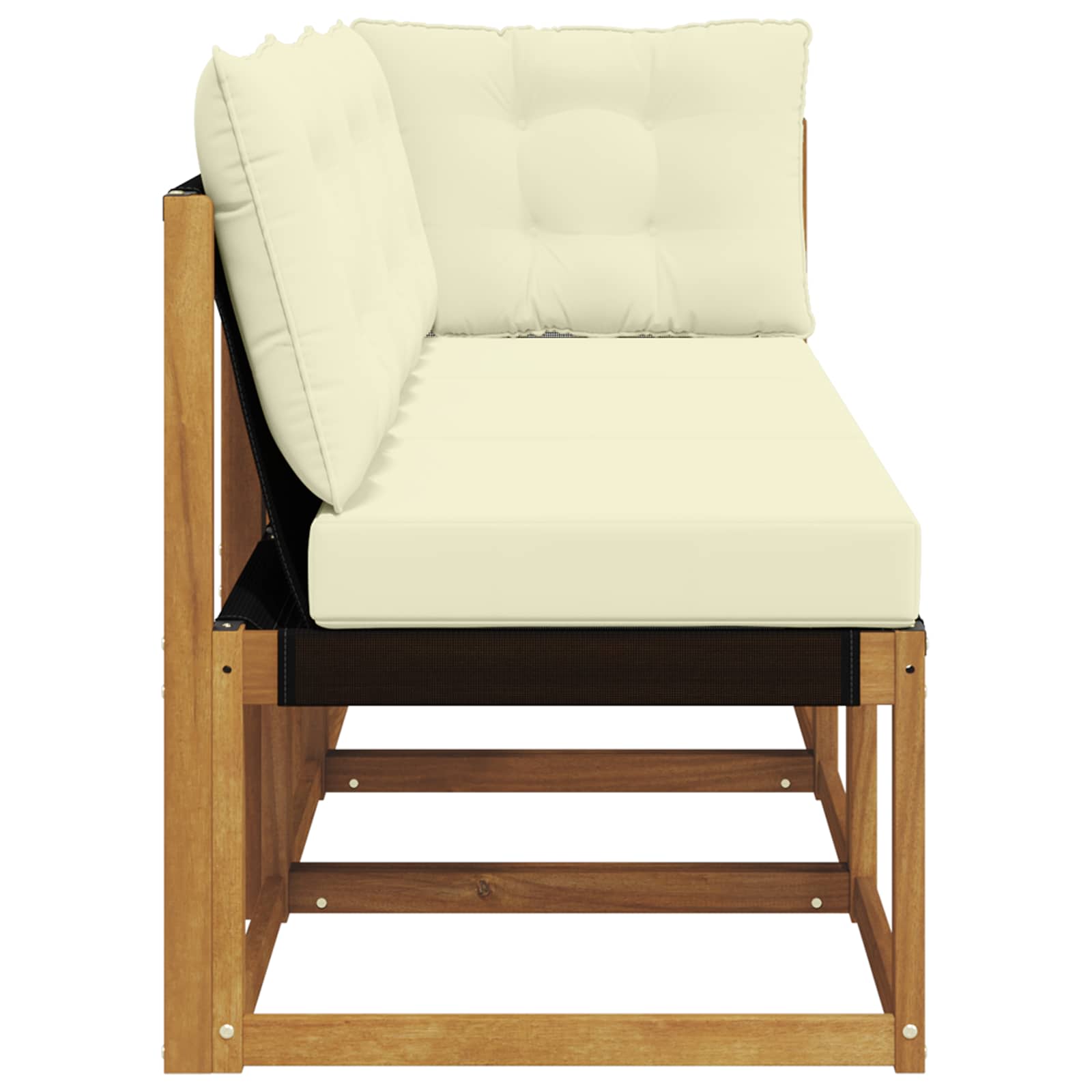 vidaXL Modułowa sofa na zewnątrz z poduszką 3 Sztuka Naturalny