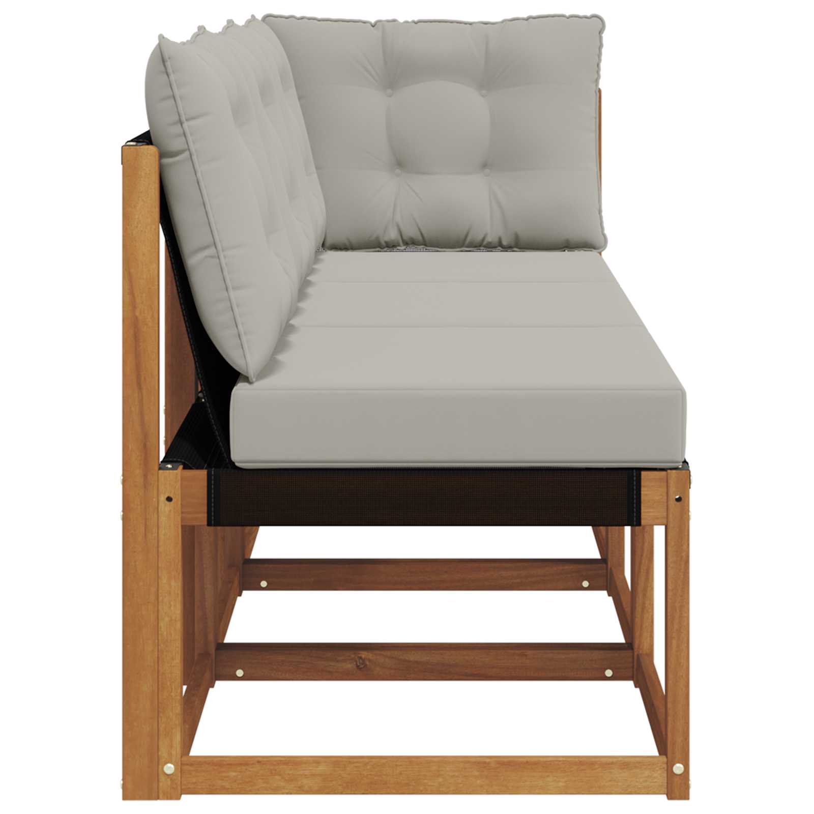vidaXL Modułowa sofa na zewnątrz z poduszką 3 Sztuka Naturalny
