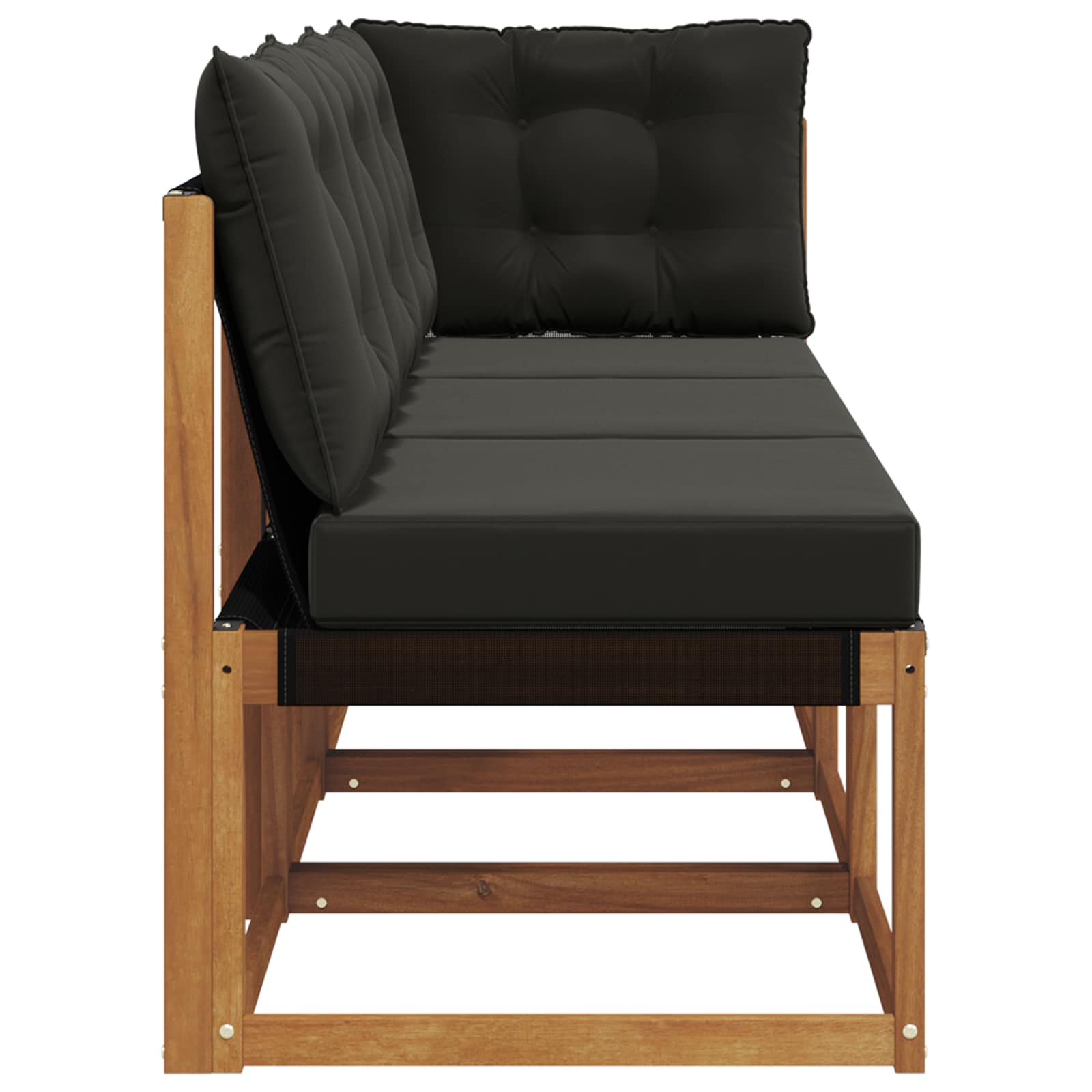vidaXL Modułowa sofa na zewnątrz z poduszką 3 Sztuka Naturalny