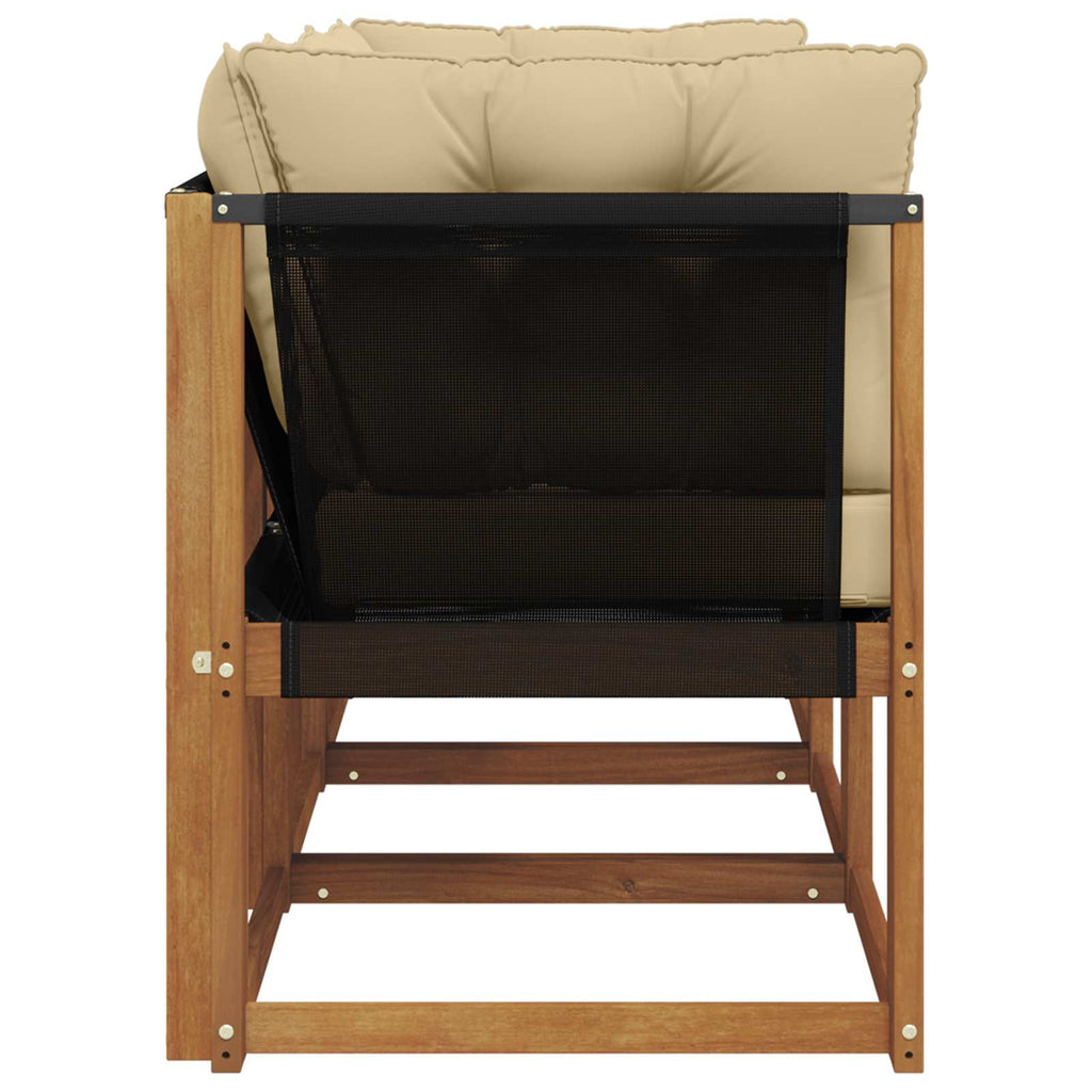 vidaXL Modułowa sofa na zewnątrz z poduszką 3 Sztuka Naturalny