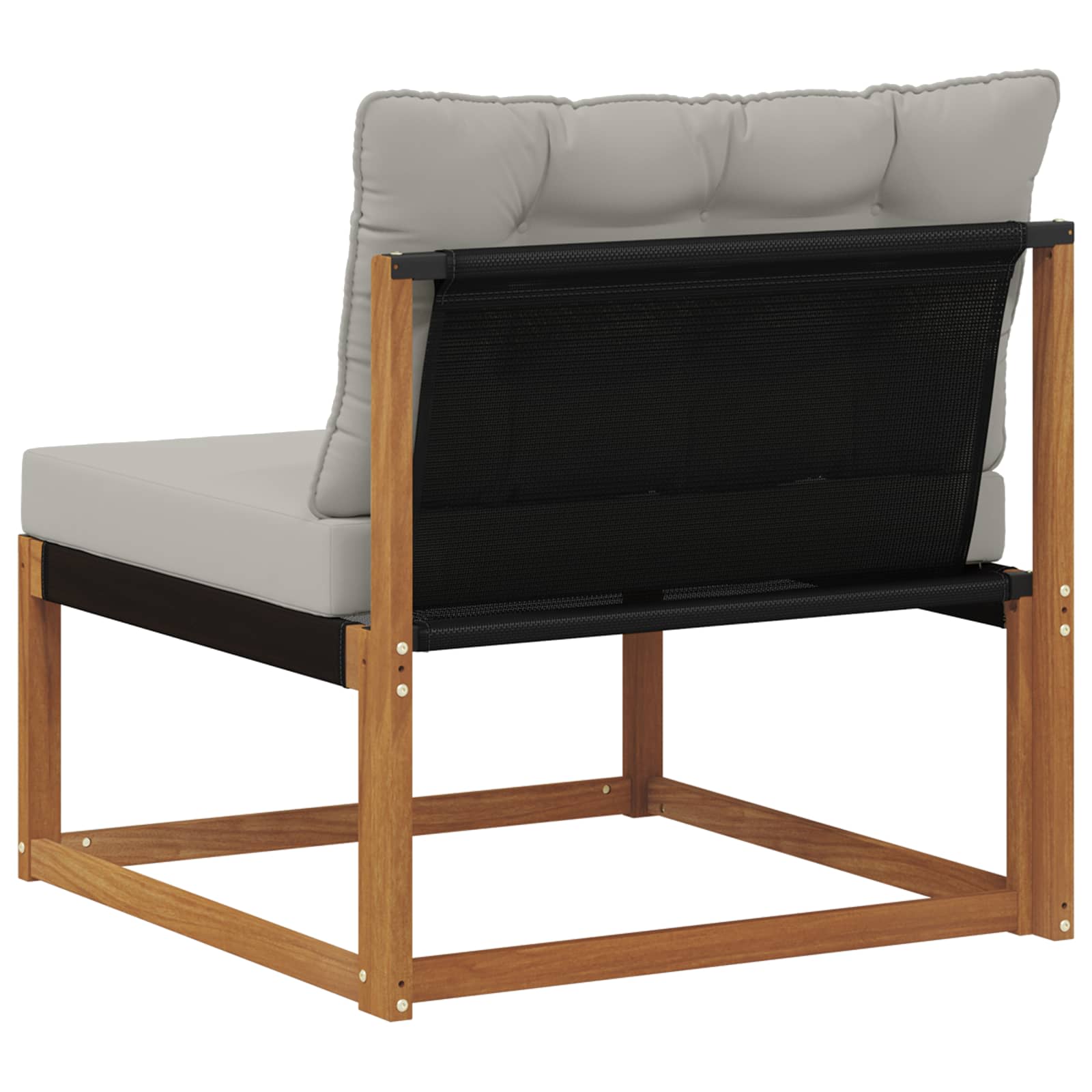 vidaXL Środkowa sofa ogrodowa Drewno akacji i tekstylen Naturalny