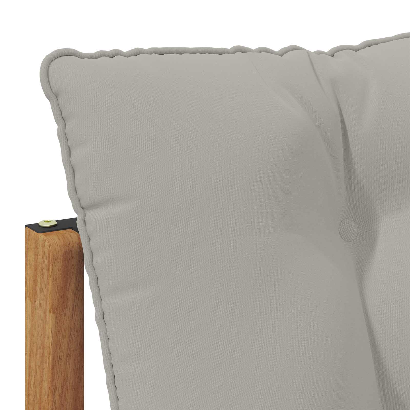 vidaXL 2 Sztuka Środkowa sofa ogrodowa Drewno akacji i tekstylen