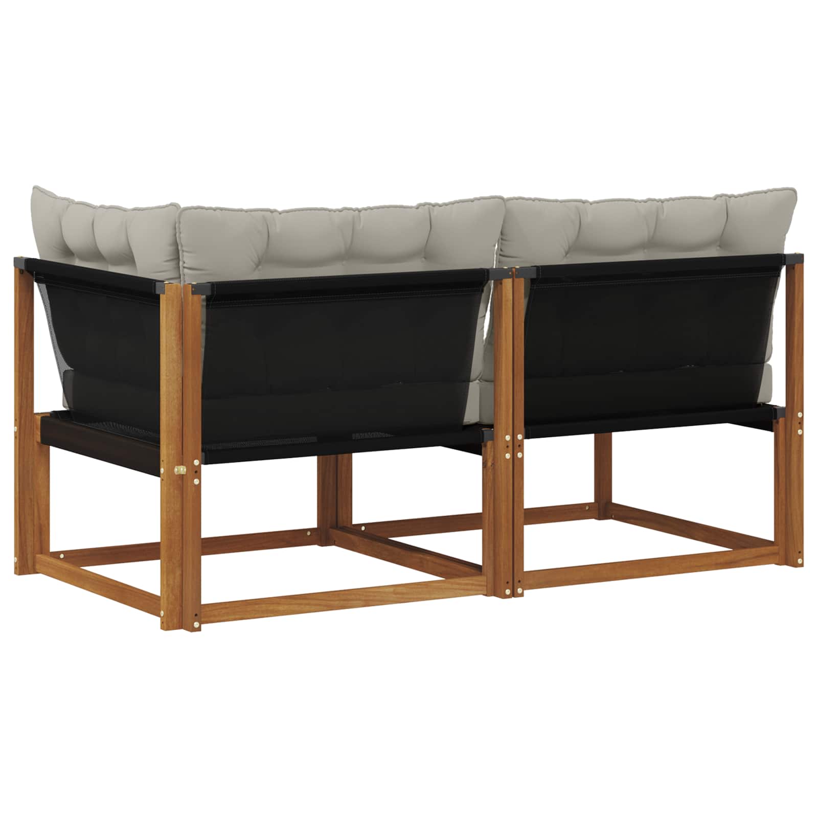vidaXL Modułowa sofa na zewnątrz z poduszką 2 Sztuka Naturalny