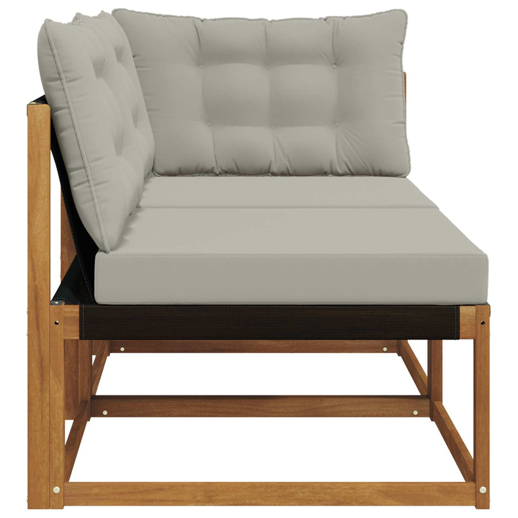 vidaXL Modułowa sofa na zewnątrz z poduszką 2 Sztuka Naturalny